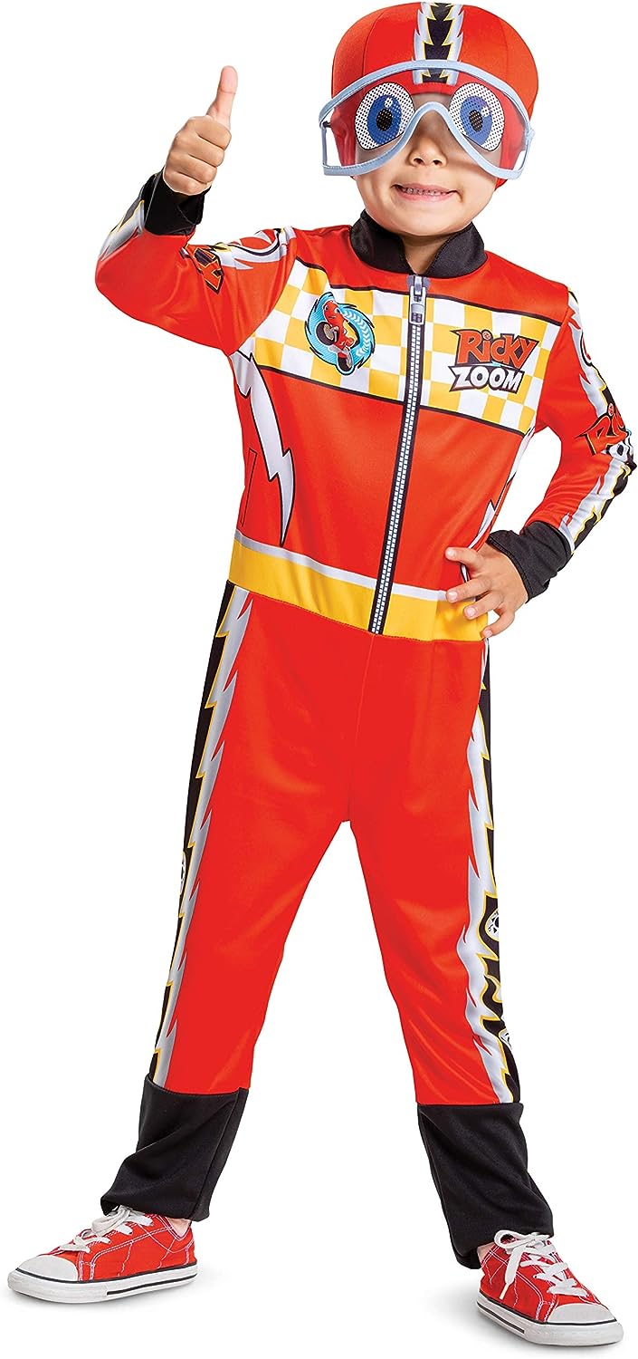 Ricky Zoom Classic Motorcycle Red Fancy Dress Up Halloween Toddler Child Costume - Picture 7 of 8