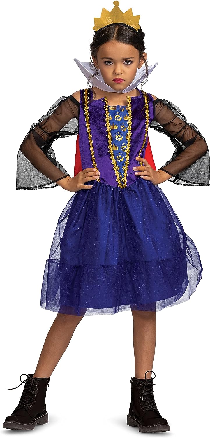 Evil Queen Classic Disney Villains Snow White Dress Up Halloween Child Costume - Picture 7 of 8