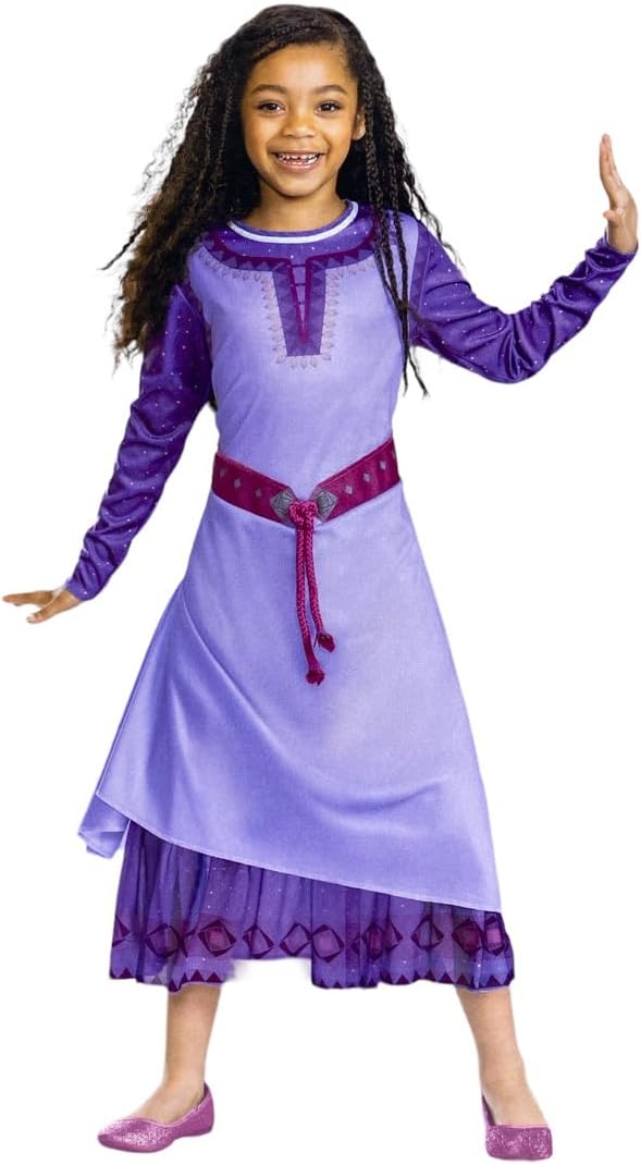 Asha Classic Disney Wish Purple Fancy Dress Up Halloween Child Costume