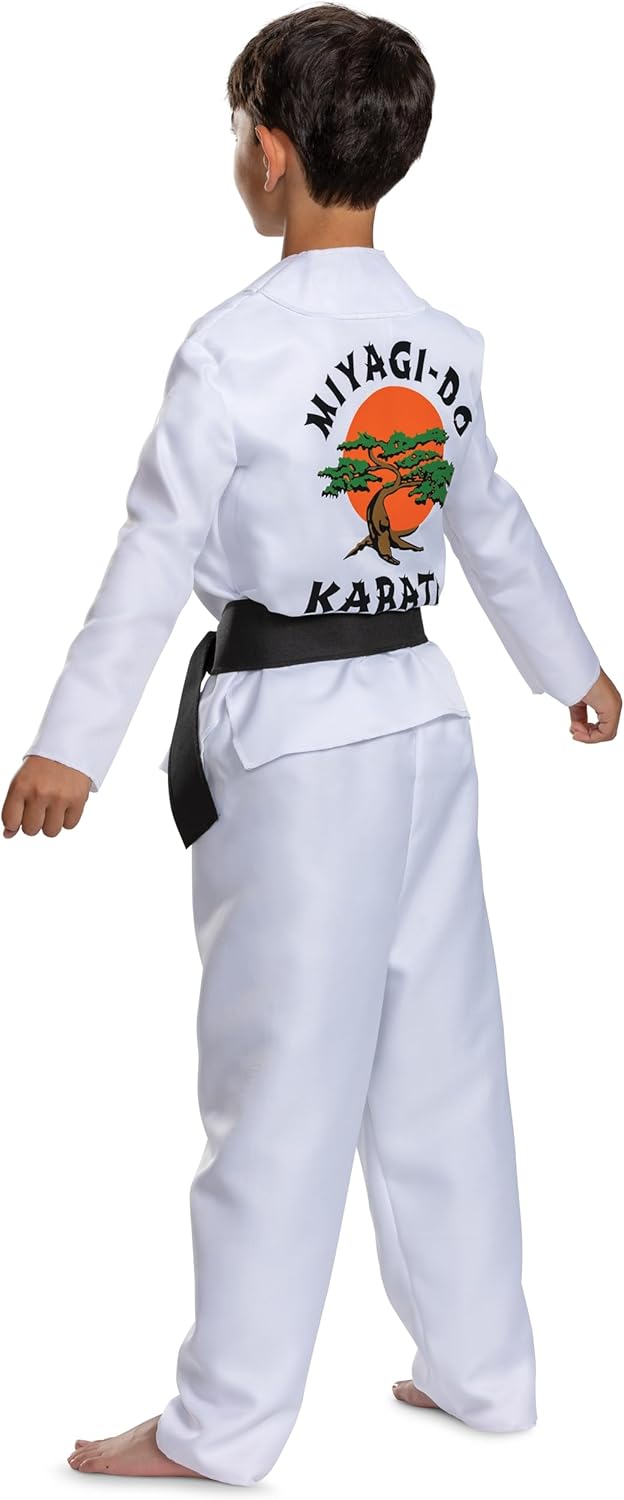 Miyagi-Do Classic Cobra Kai White Karate Fancy Dress Up Halloween Child Costume - Picture 5 of 15