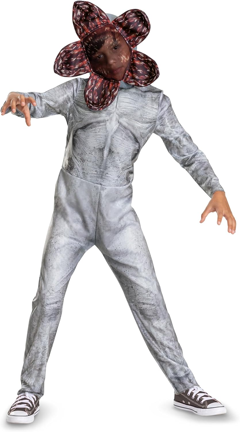 Demogorgon Tween Classic Stranger Things Fancy Dress Up Halloween Child Costume - Picture 10 of 12
