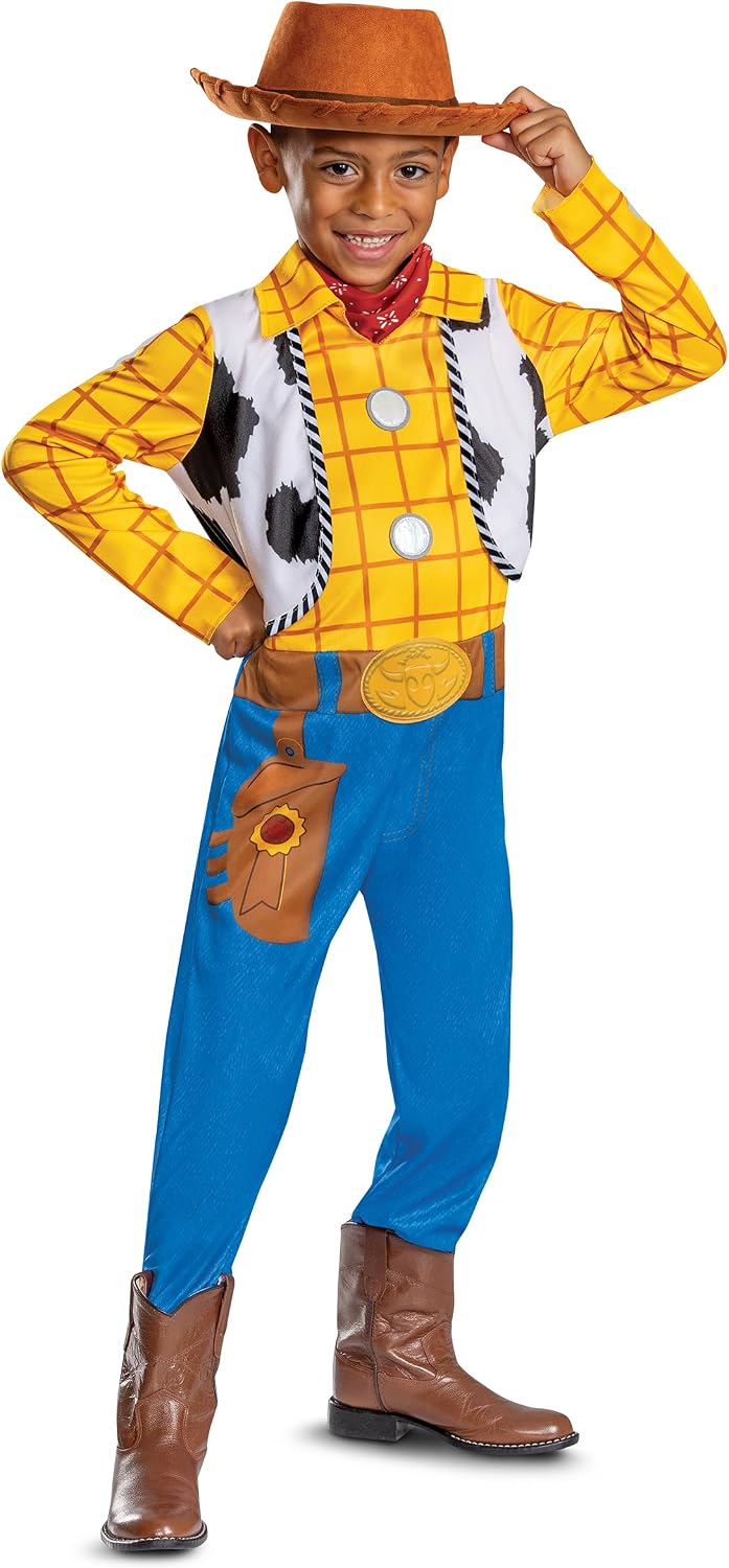 Woody Classic Disney Movie Toy Story 5 Fancy Dress Up Halloween Child Costume