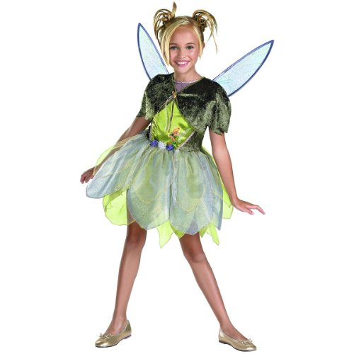 Tinker Bell Lost Treasure Fairy Disney Dress Up Halloween Deluxe Child Costume - Picture 5 of 6