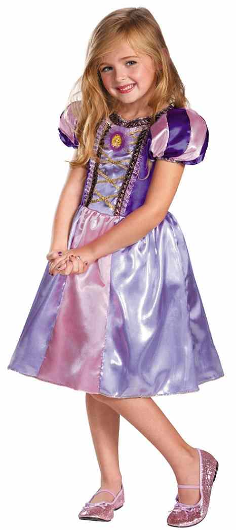 Rapunzel Sparkle Classic Disney Tangled Fancy Dress Up Halloween Child Costume - Picture 3 of 6