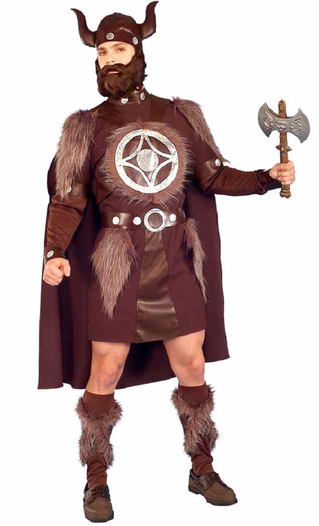 Thor Vikingo Guerrero Hombre Escandinavo Nórdico Elegante Vestido Halloween Adulto Disfraz - Imagen 3 de 4