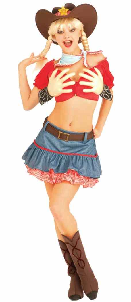 Texas Hold 'Em Cowgirl Daisy Mae Fancy Dress Up Halloween Sexy Adult Costume - Picture 1 of 6