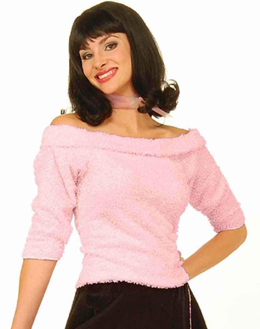 Sock Hop Top 50's Poodle Shirt Fancy Dress Halloween Costume Accessory 2 COLORS - Picture 5 of 6