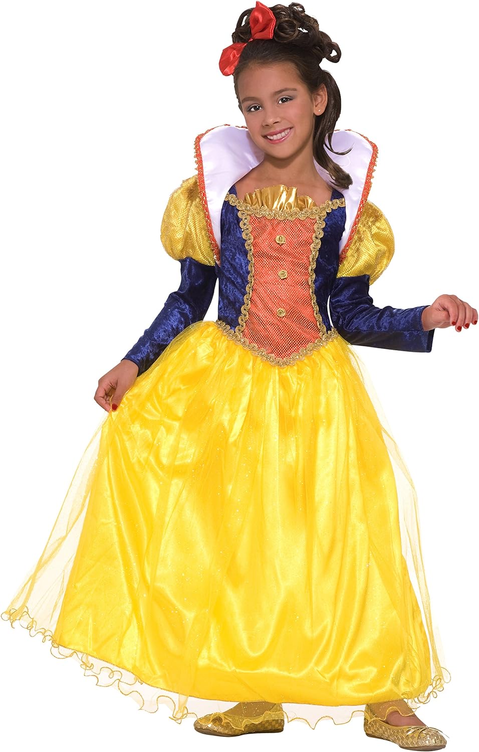 Snow White Disney Golden Dream Princess Fancy Dress Up Halloween Child Costume - Picture 7 of 8