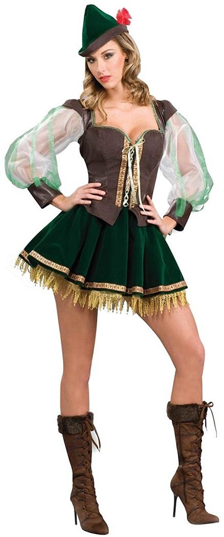 Sexy Robin Hood Medieval Renaissance Lady Fancy Dress Up Halloween ...