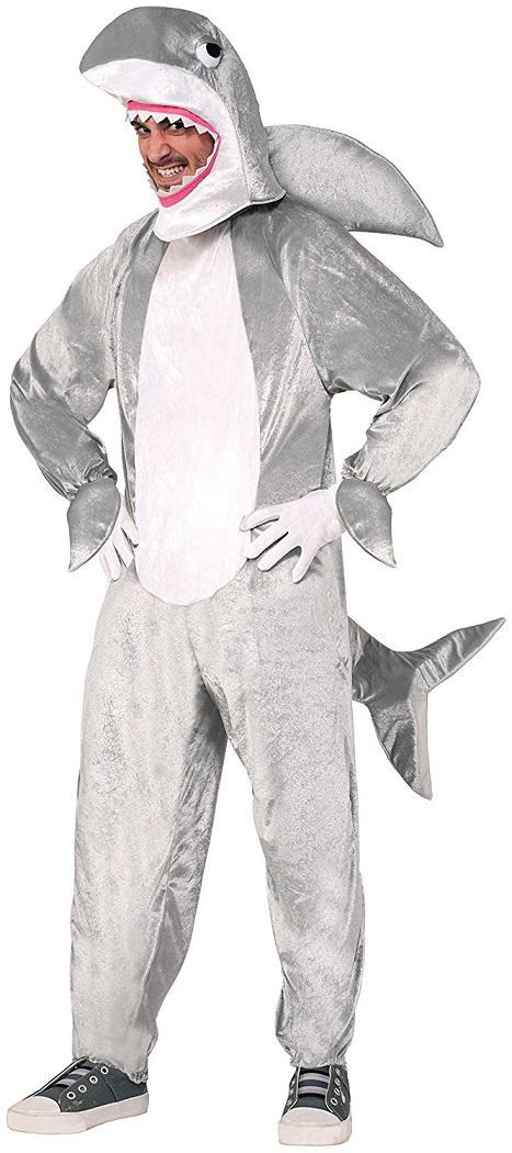 Shark Jumpsuit Animal Ocean Sea Mascot Fancy Dress Halloween Adult ...