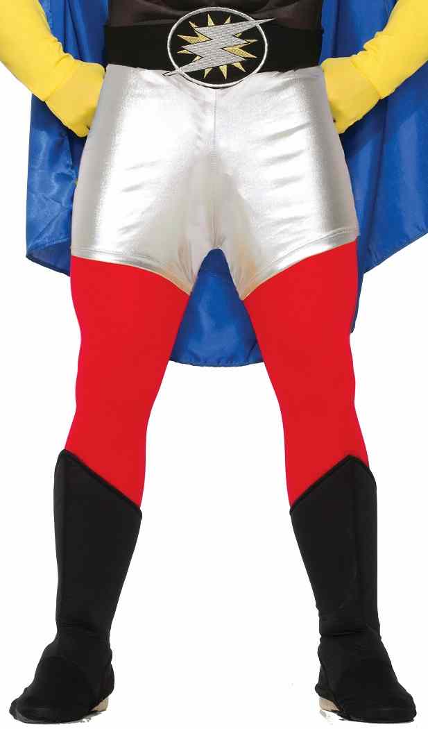 Be Your Own Hero Pants Superhero Halloween Adult Costume Accessory 6 COLORS - Picture 7 of 14