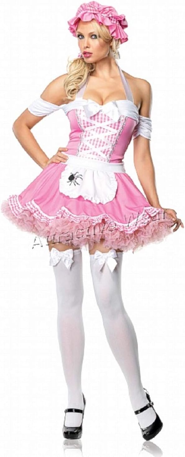Classic Miss Muffet Little Storybook Fancy Dress Up Halloween Sexy Adult Costume - Picture 7 of 8