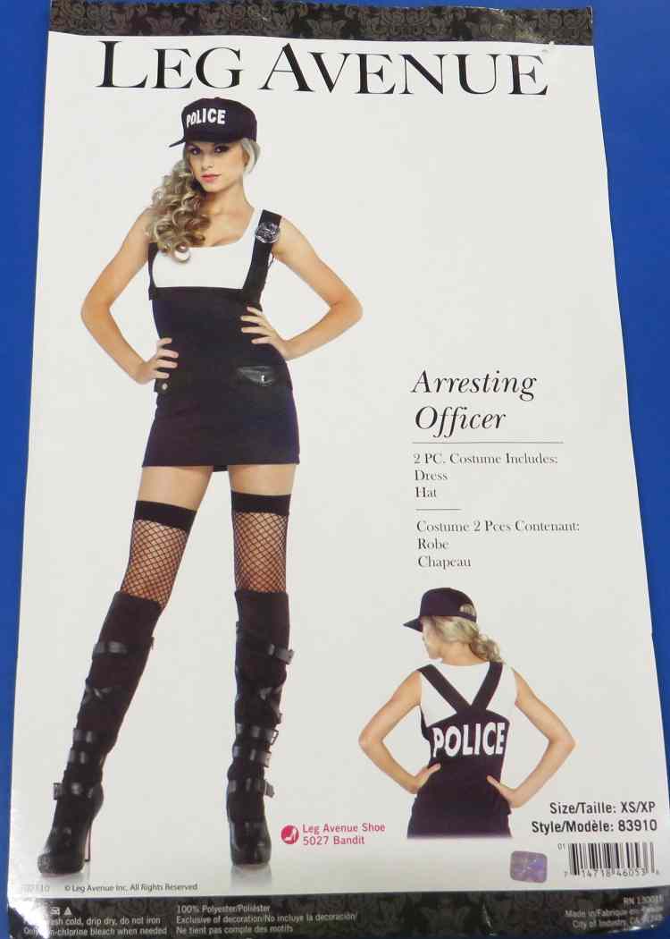 Arresting Officer Police Cop Blue Fancy Dress Up Halloween Sexy Adult Costume - Picture 7 of 8