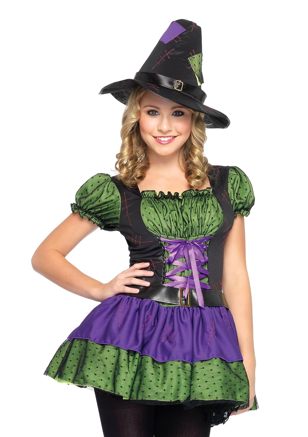 Hocus Pocus Witch Wicked Cute Gothic Fancy Dress Up Halloween Teen Costume - Picture 3 of 4