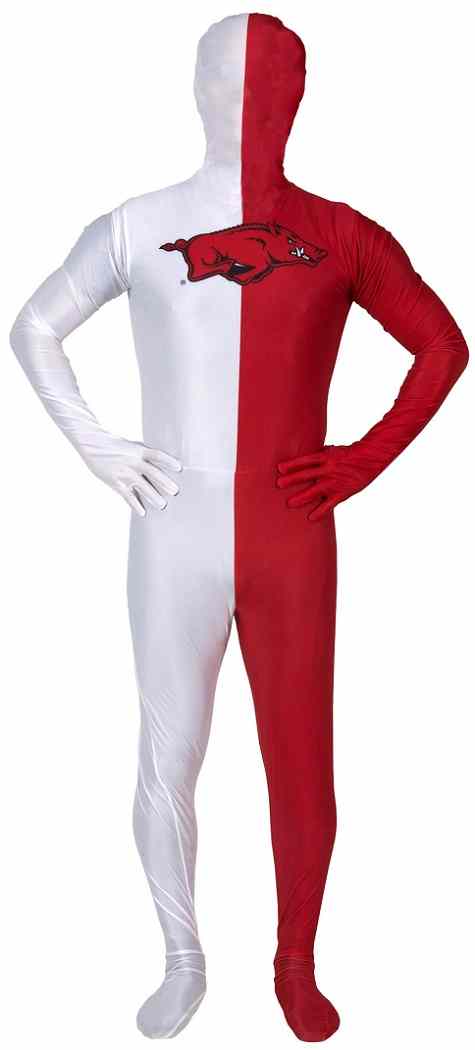 Arkansas Razorbacks NCAA Sports Fan Game Day Fancy Dress Halloween Adult Costume - Picture 3 of 6