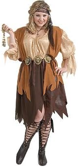 Gold Coast Pirate Queen Caribbean Fancy Dress Halloween Plus Size Adult Costume - Picture 3 of 4