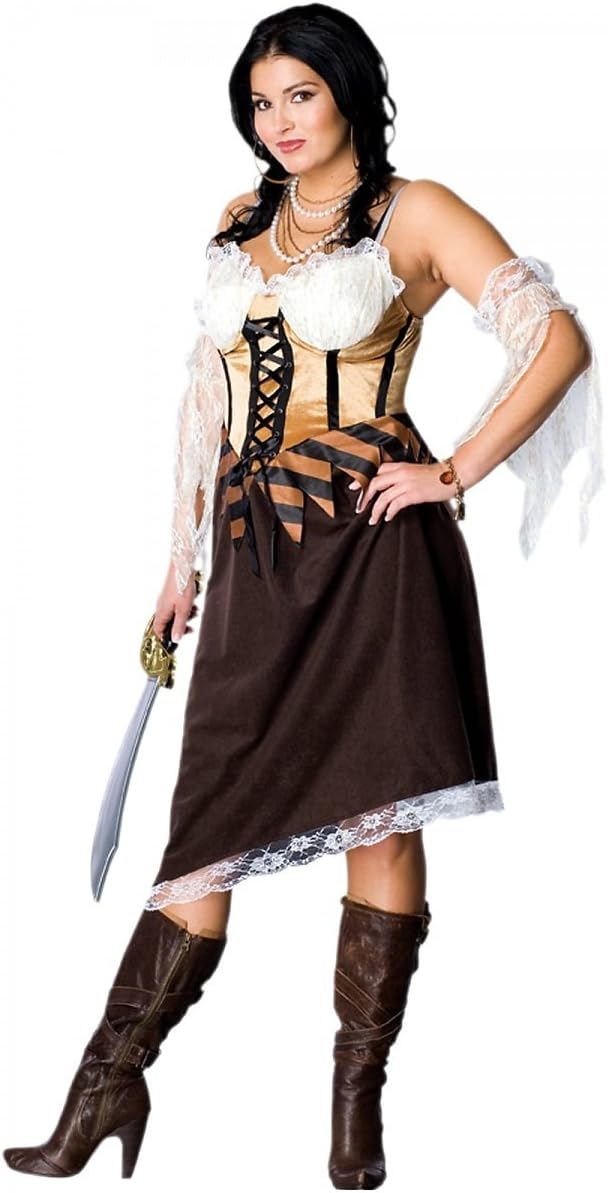 Maiden of the Seas Caribbean Pirate Fancy Dress Up Halloween Sexy Adult Costume - Picture 11 of 12