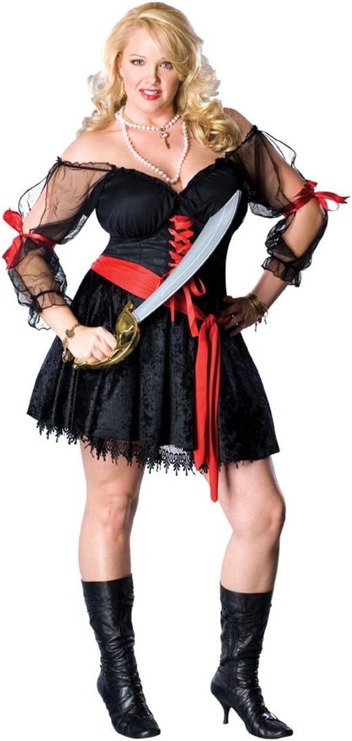 Pirate Siren Wench Lady Caribbean Fancy Dress Up Halloween Sexy Adult Costume - Picture 9 of 10