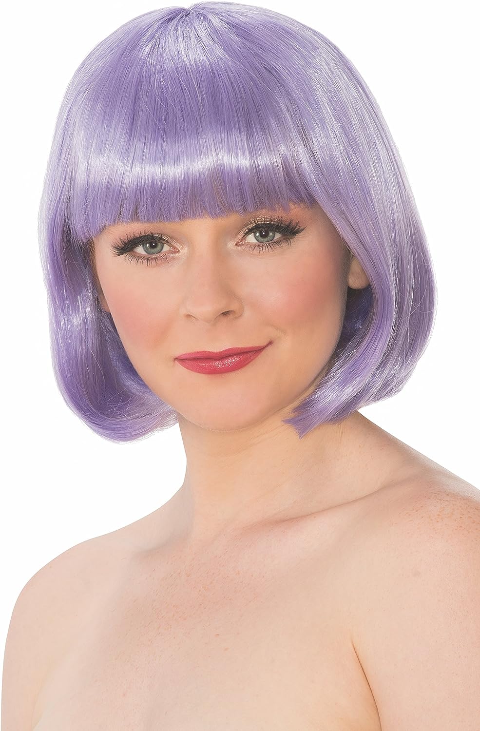 Glow Bob Wig Rave Dance Party Fancy Dress Halloween Costume Accessory 4 COLORS - Picture 2 of 3