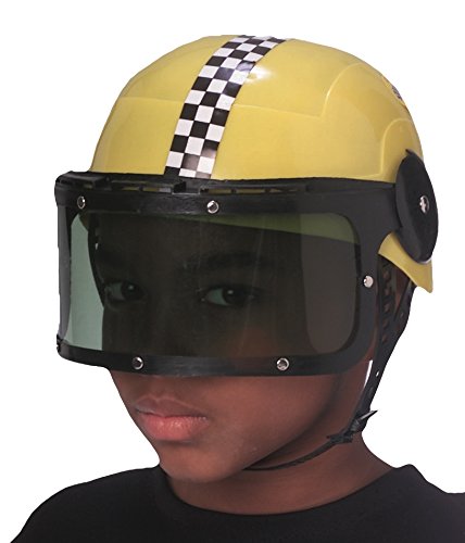 Race Car Driver Helmet Fancy Dress Up Halloween Child Costume Accessory ...