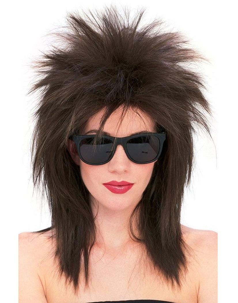 Super Star Wig 80's Spiked Fancy Dress Up Halloween Costume Accessory 5 COLORS - Picture 3 of 3