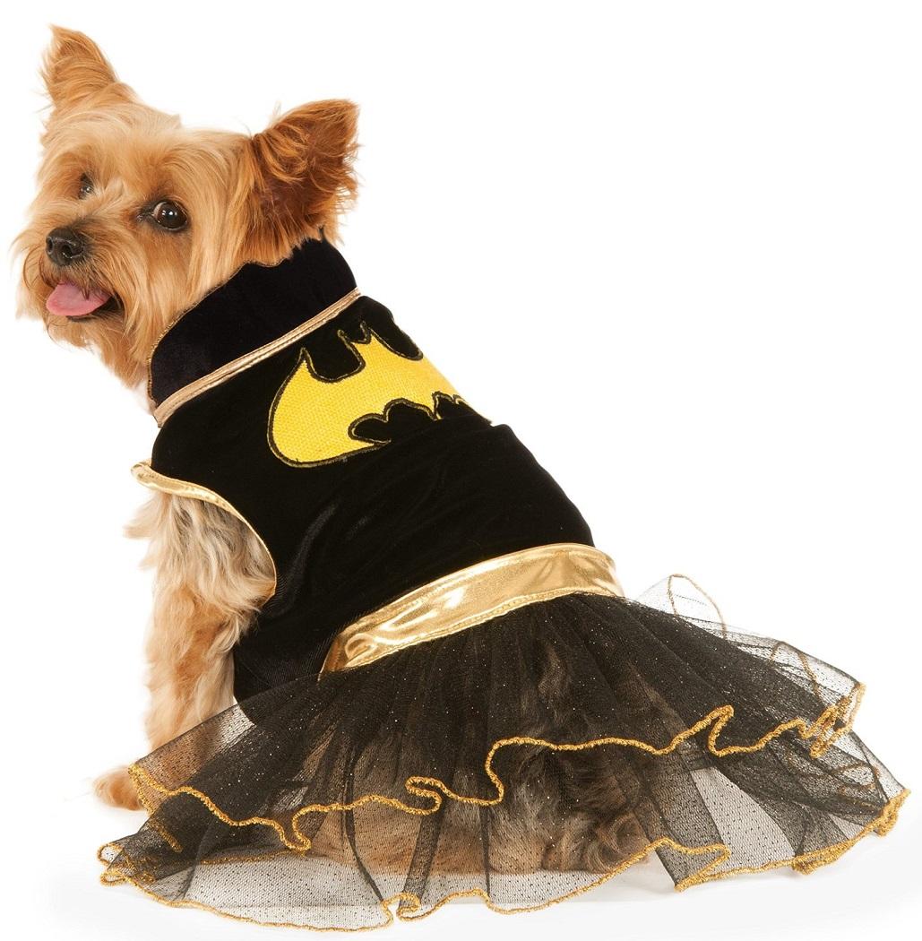 Batgirl Tutu DC Comics Superhero Fancy Dress Up Halloween Pet Dog Cat Costume - Picture 11 of 12