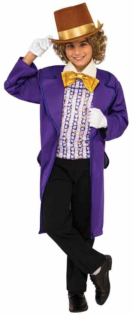 Willy Wonka Chocolate Factory Classic Movie Fancy Dress Halloween Child Costume