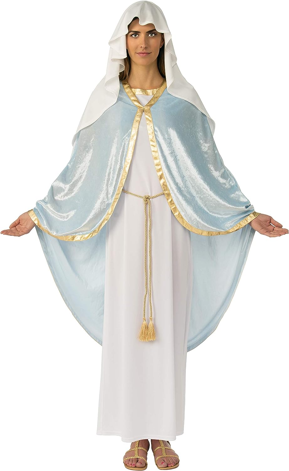 Mary Biblical Times Christmas Holiday Fancy Dress Up Halloween Adult Costume - Picture 3 of 8