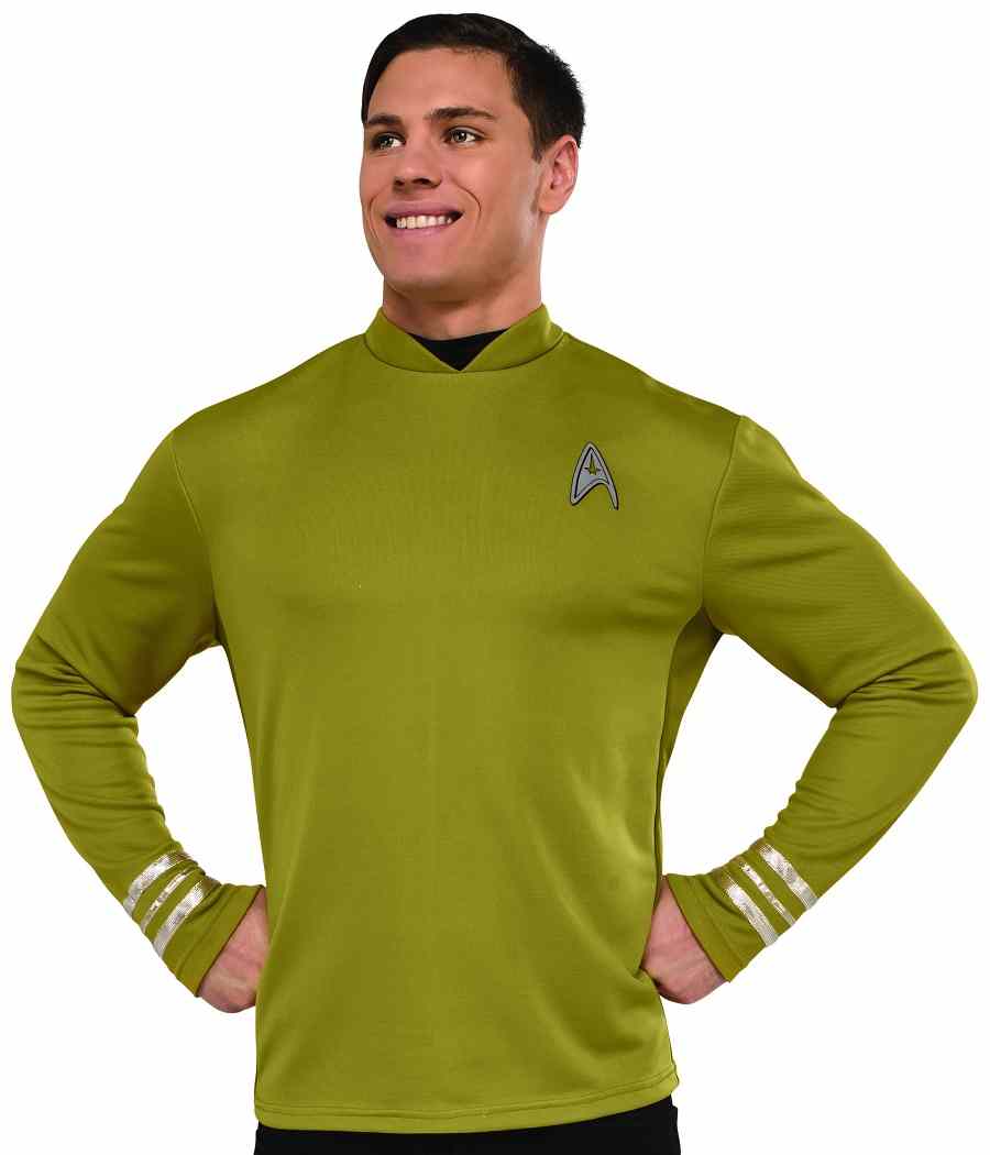 Captain Kirk Shirt Star Trek Beyond Movie Fancy Dress Halloween Adult Costume - Picture 3 of 8