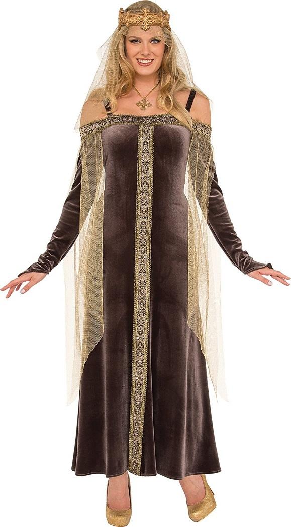 slim fit dress slacks Medieval dress Estrid with herringbone pattern, dark grey