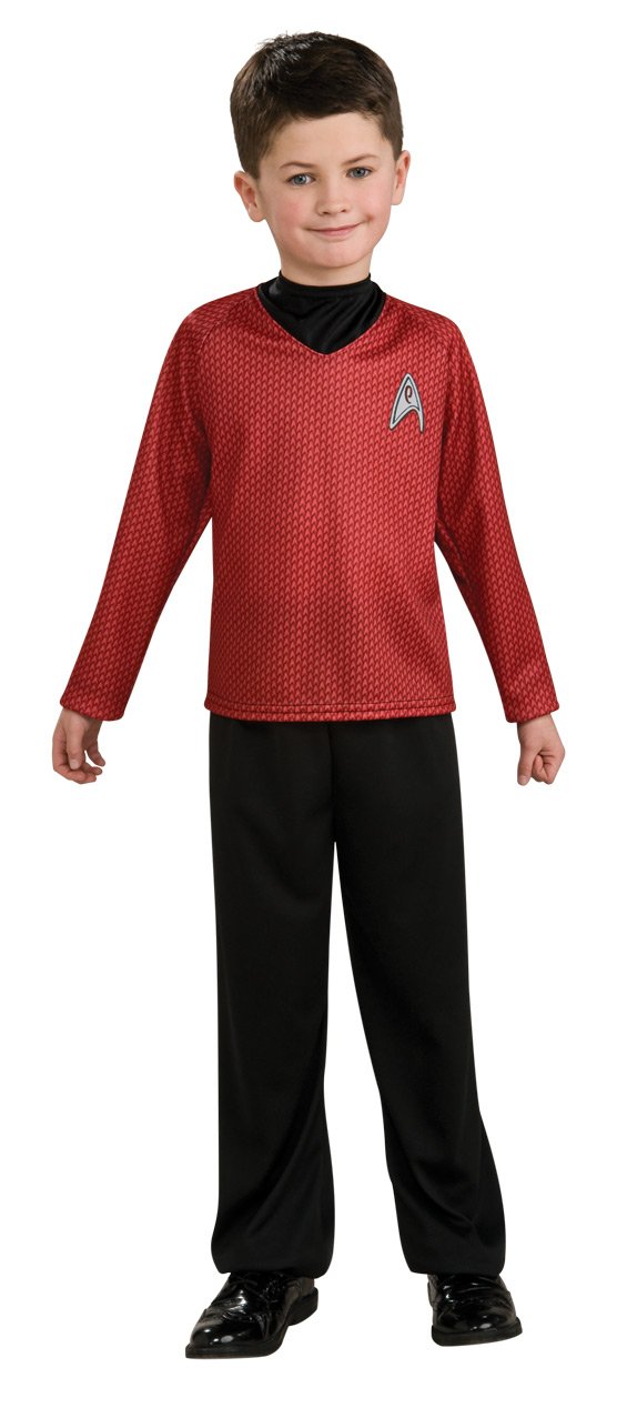 Scotty Star Trek Movie Red Shirt Pants Fancy Dress Up Halloween Child Costume - Picture 7 of 8