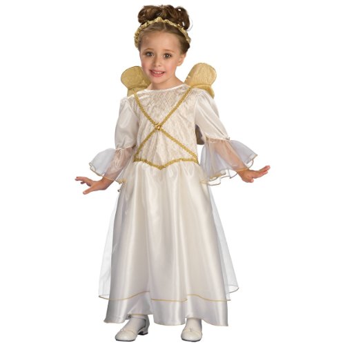 Ivory Angel White Christmas Guardian Fancy Dress Up Halloween Child Costume - Picture 3 of 4