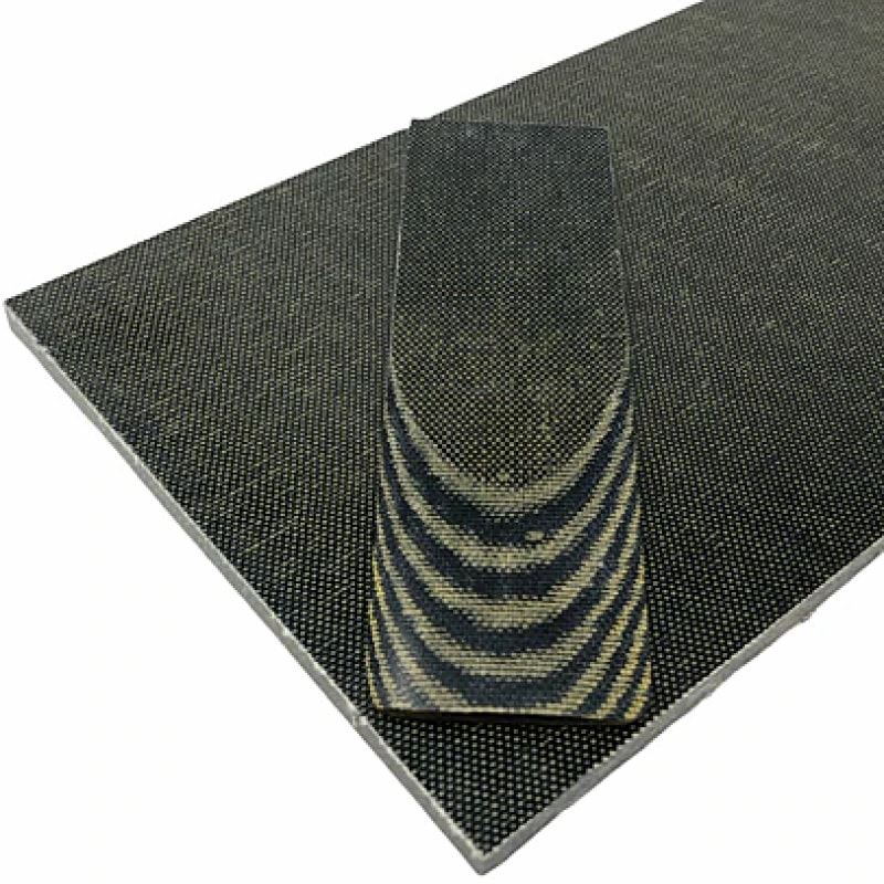 Canvas Micarta Multicolor Sheet- OD GREEN & BLACK