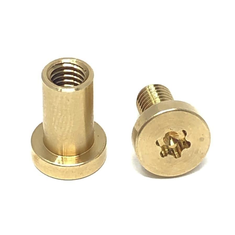 Gulso Bolts- BRASS- Knife Handle Fasteners- 3/8"