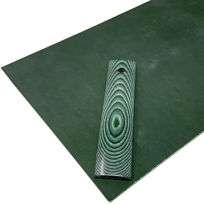 Vibe Composites- Linen Micarta- Emerald Green