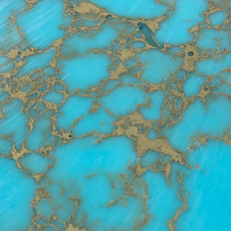 TruStone- Turquoise with Gold Matrix - 1.5" x 6"- 1 Piece