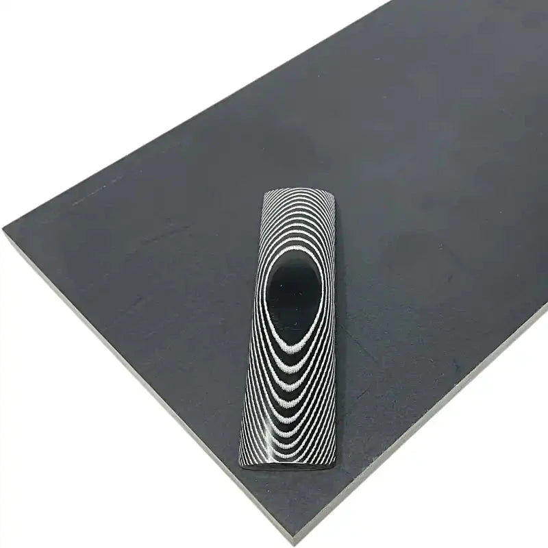 Vibe Composites- Linen Micarta- Black & White
