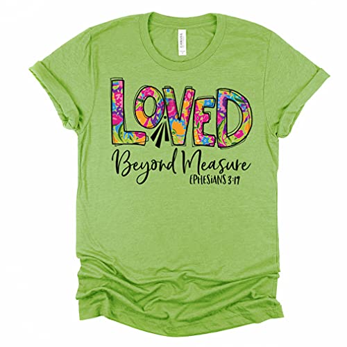Love in Faith | Loved Beyond Measure | Christian T-Shirt for Women - Picture 8 of 9