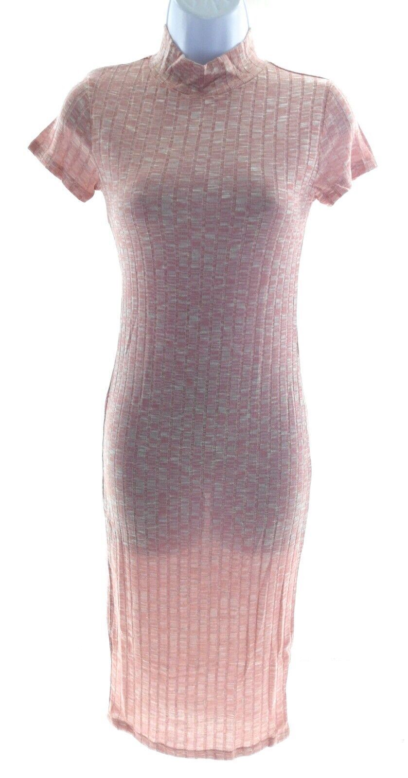 American Dream Junior hochgeschlossen Kurzarm figurbetont Midi Freizeitkleid - Bild 12 von 13