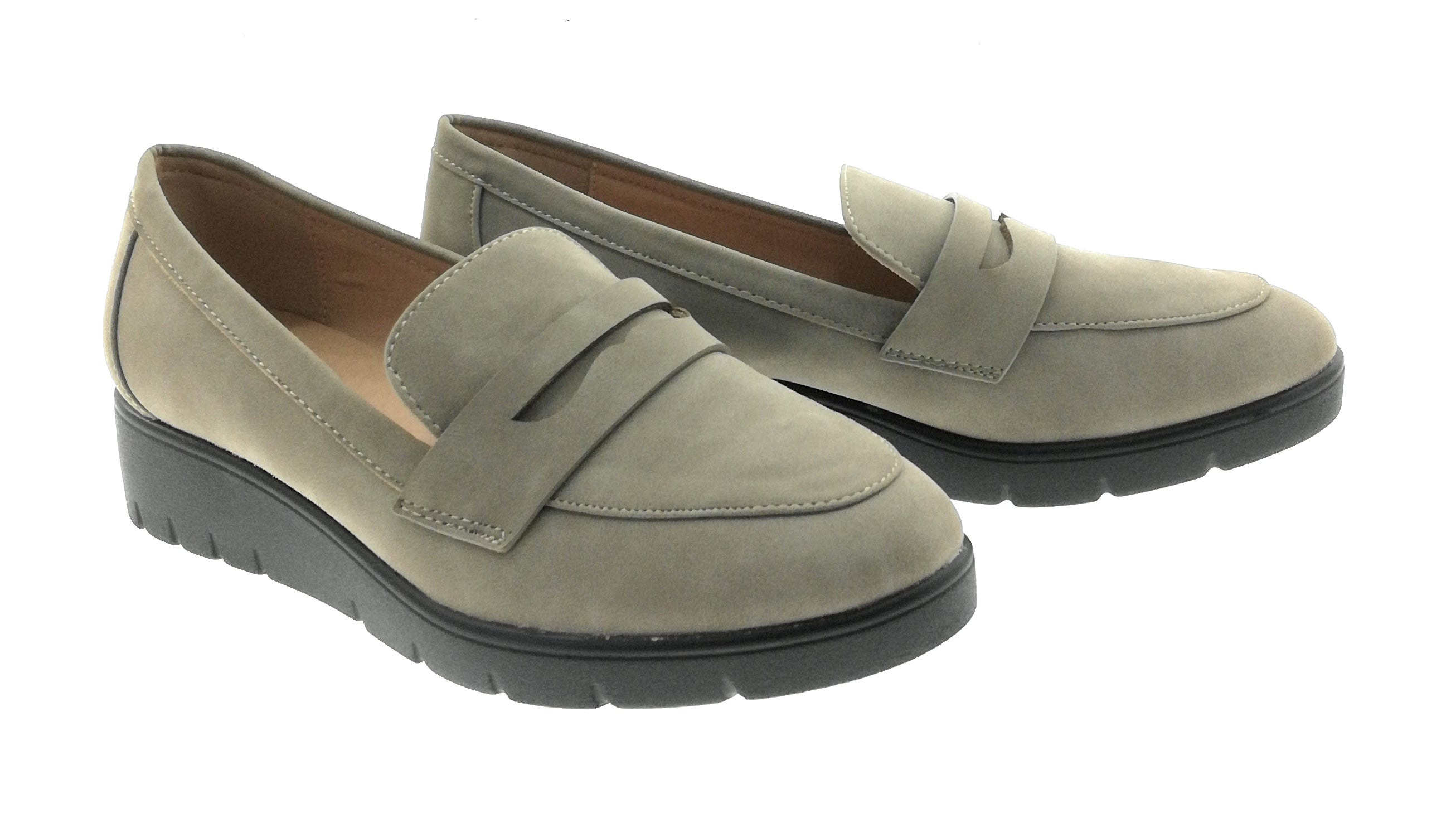 Kate Park Womens Comfort Shoes Slip On Shoe Width M Tan Round Shape Flat - Picture 14 of 14