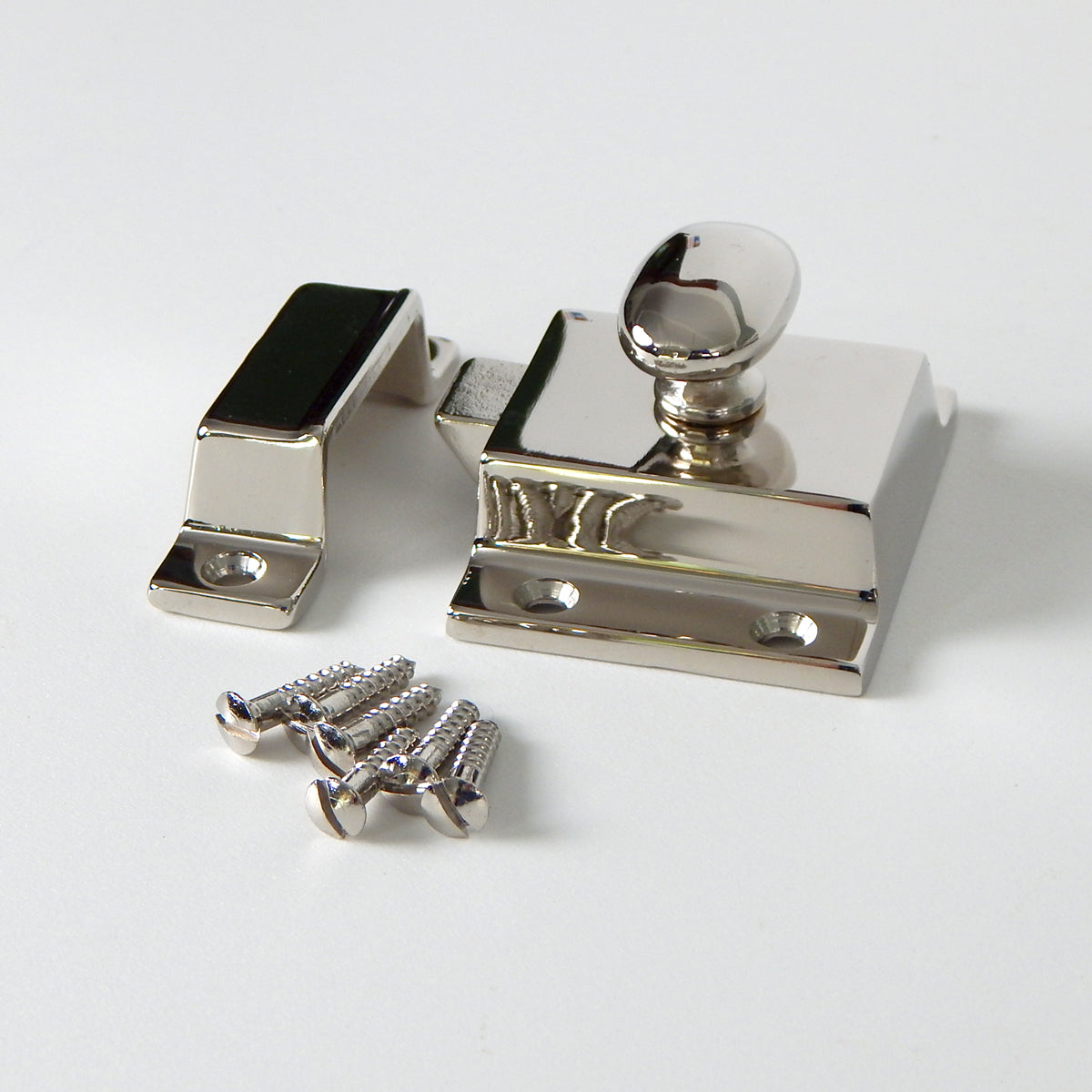 Large Cabinet Latch. Solid Brass Construction. Available in Various Finishes