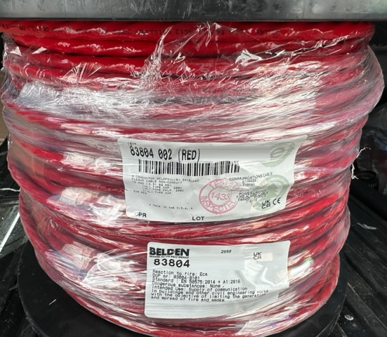 Belden 83804 12 AWG 4C Shielded FEP CMP FPLP High Temp Cable - 100 FEET