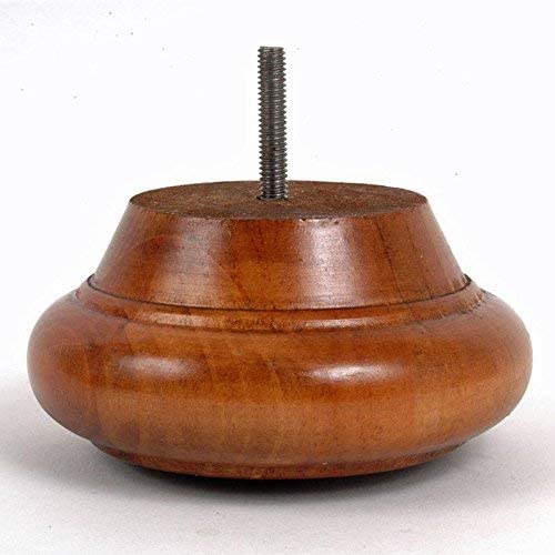 Leg Daddy TruFitLeg Ivar 2 1/2" Turned Bun Universal Sofa Leg, Hanger