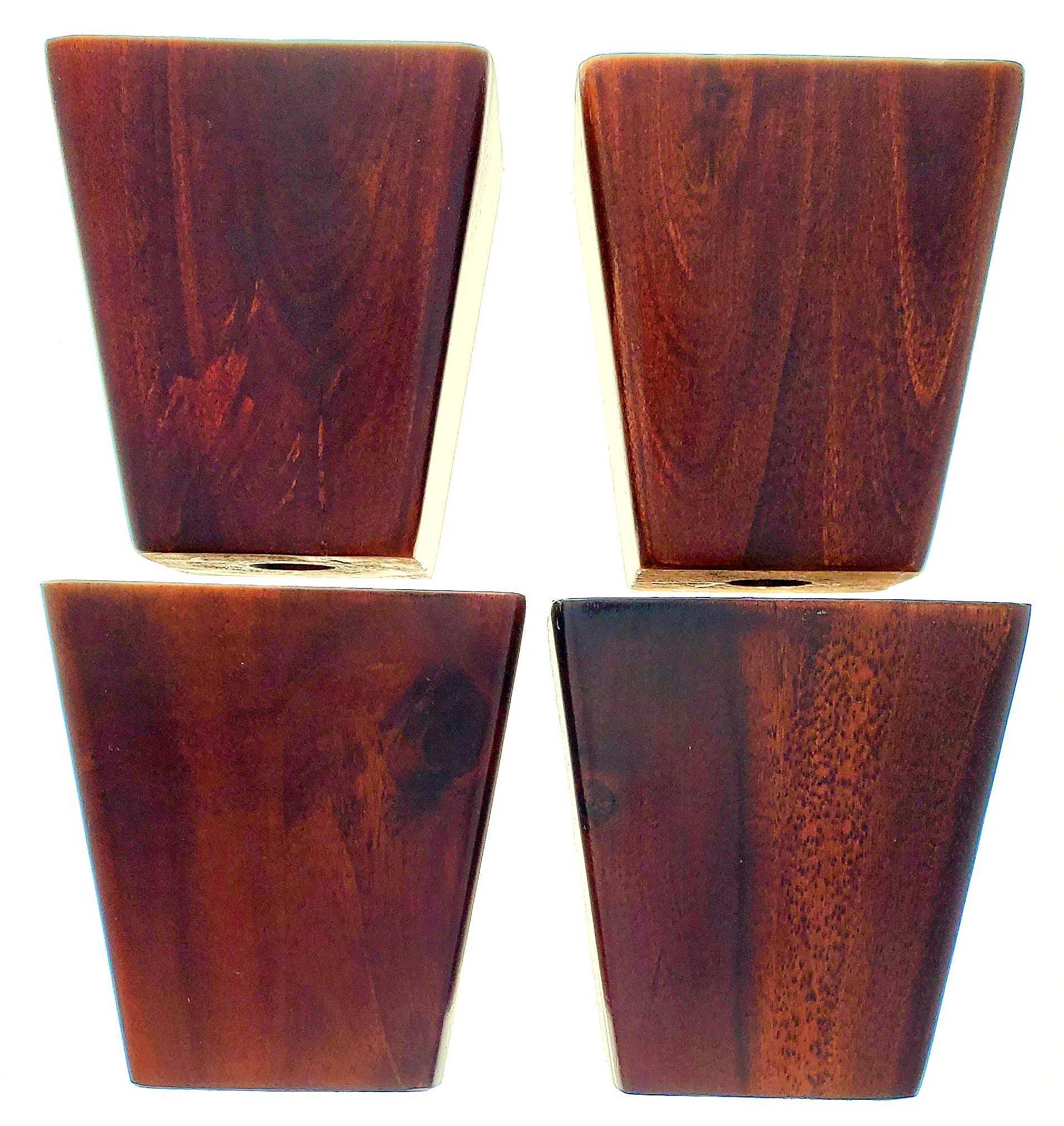 Leg Daddy Trufitleg Frigg 4" Dark Finish Square Tapered Wooden Sofa