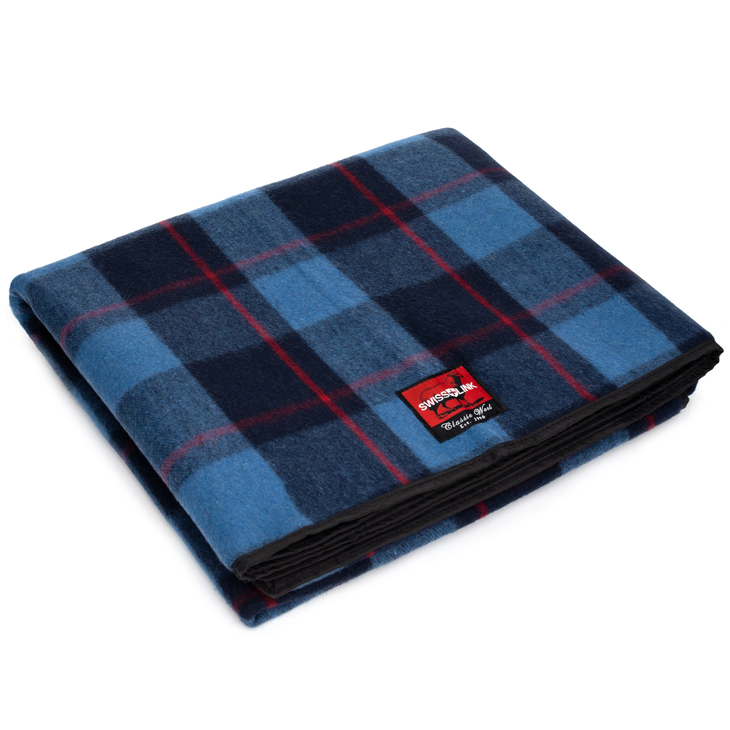 Assorted Classic Wool Picnic Blankets with Waterproof Backing 68" x 55" - Picture 32 of 38