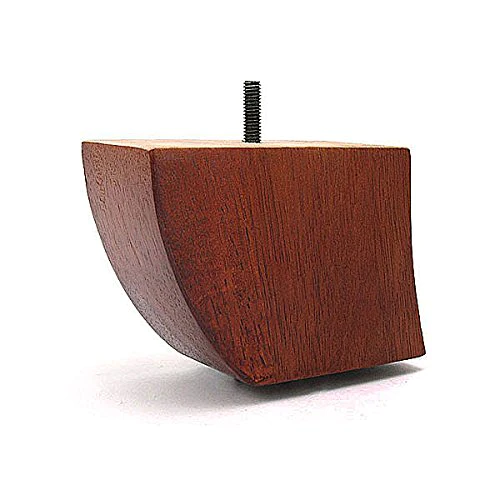 TruFitLeg UBBE 3.75" Walnut Finish Bent Leg, Fits Furniture with Hanger Bolts - Picture 5 of 5