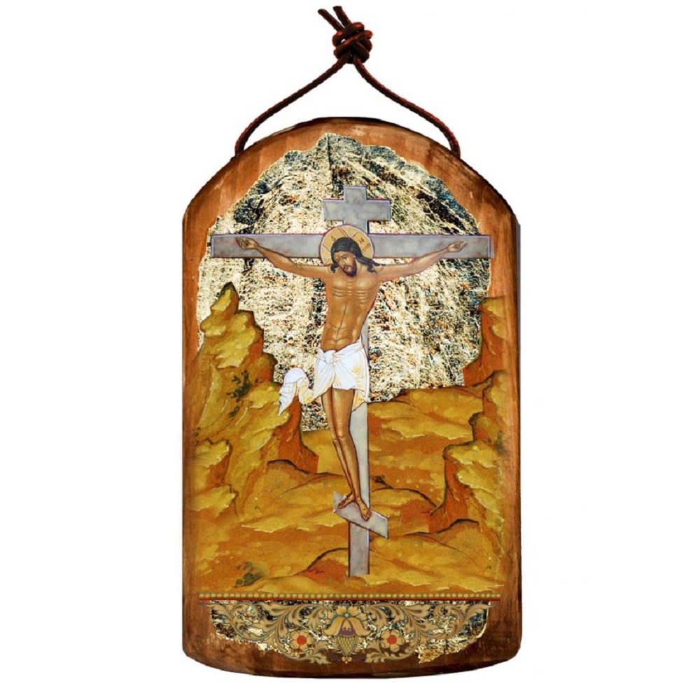 Catholic, Christian, Greek, Orthodox Wooden Icon Ornaments, G. DeBrekht (Set) - Picture 3 of 7