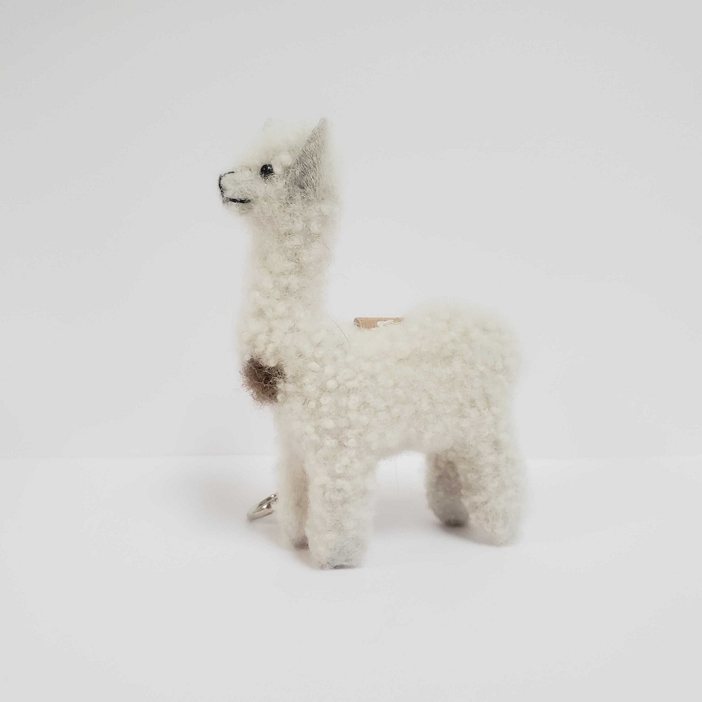 Natural Alpaca Fiber Accoyo Mini Bag Charm - Picture 9 of 13