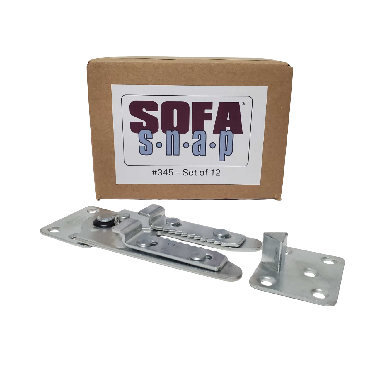 CASE PACK Sofa Snap Sectional Couch Connector (Flat HD Fixed Mount #345)