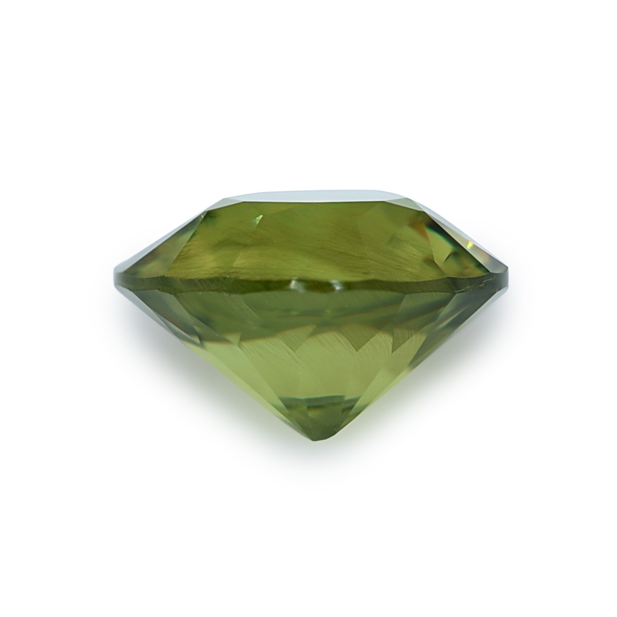 Natürlicher russischer Demantoid Granat mit ""Pferdeschwanz"" Einschlüssen grün 0,81 Karat - Bild 7 von 7